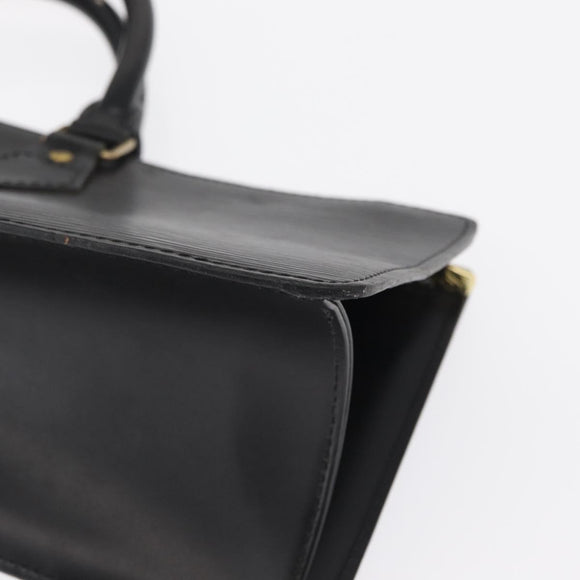 LOUIS VUITTON Epi Sac Triangle Hand Bag Black M52092 LV Auth 168130