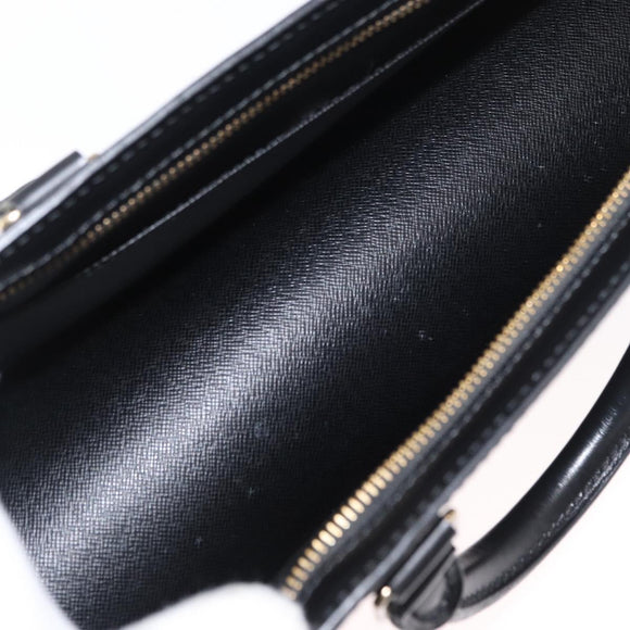 LOUIS VUITTON Epi Sac Triangle Hand Bag Black M52092 LV Auth 168130
