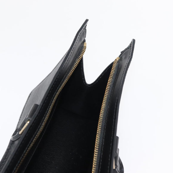 LOUIS VUITTON Epi Sac Triangle Hand Bag Black M52092 LV Auth 168130