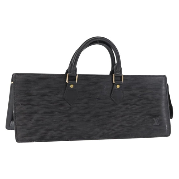 LOUIS VUITTON Epi Sac Triangle Hand Bag Black M52092 LV Auth 168130
