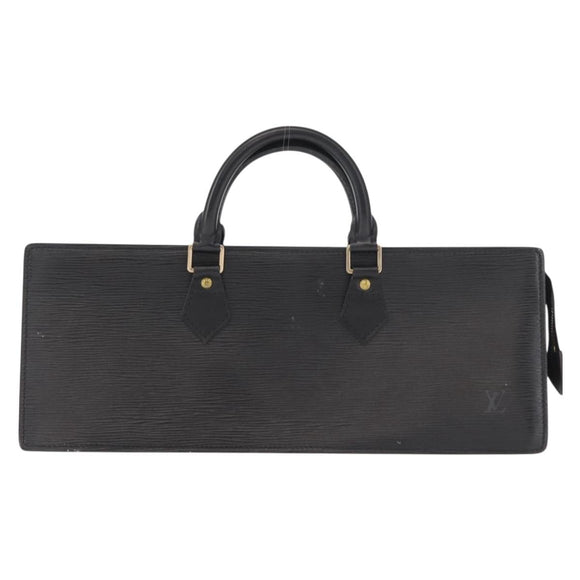 LOUIS VUITTON Epi Sac Triangle Hand Bag Black M52092 LV Auth 168130