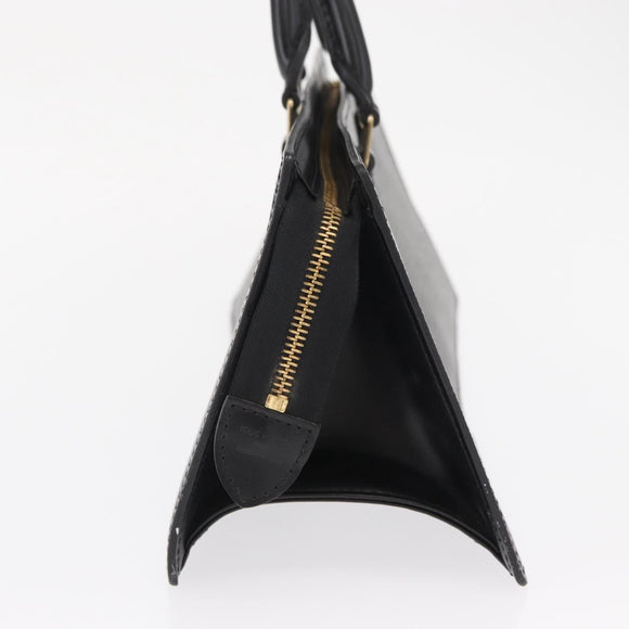 LOUIS VUITTON Epi Sac Triangle Hand Bag Black M52092 LV Auth 168130