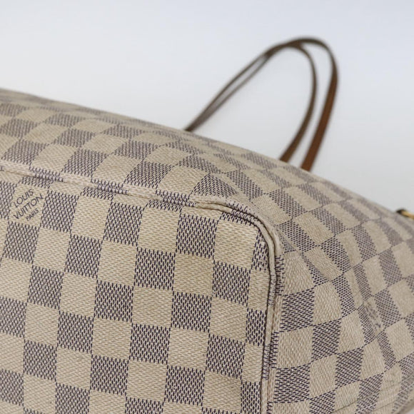 LOUIS VUITTON Damier Azur Neverfull GM Tote Bag N41360 LV Auth 168133