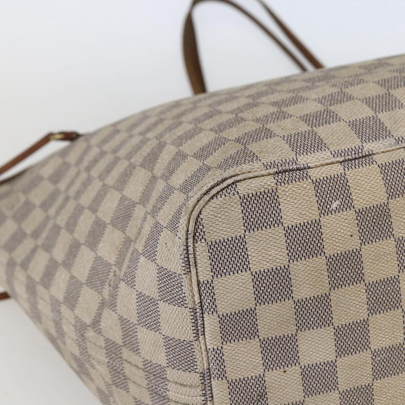 LOUIS VUITTON Damier Azur Neverfull GM Tote Bag N41360 LV Auth 168133