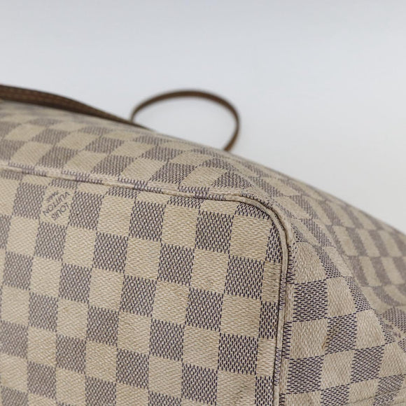 LOUIS VUITTON Damier Azur Neverfull GM Tote Bag N41360 LV Auth 168133
