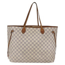 LOUIS VUITTON Damier Azur Neverfull GM Tote Bag N41360 LV Auth 168133-2
