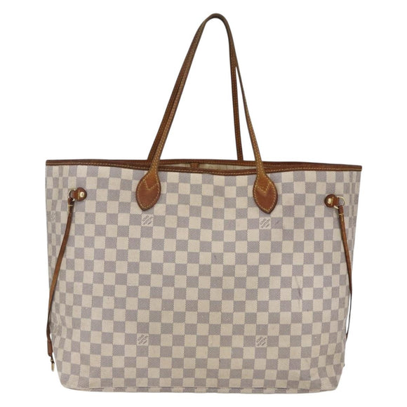 LOUIS VUITTON Damier Azur Neverfull GM Tote Bag N41360 LV Auth 168133