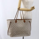 LOUIS VUITTON Damier Azur Neverfull GM Tote Bag N41360 LV Auth 168133-21