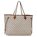 LOUIS VUITTON Damier Azur Neverfull GM Tote Bag N41360 LV Auth 168133-3