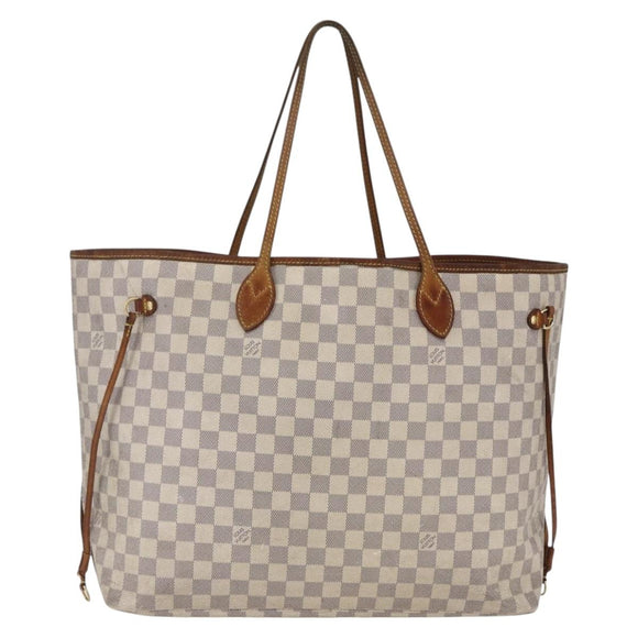 LOUIS VUITTON Damier Azur Neverfull GM Tote Bag N41360 LV Auth 168133