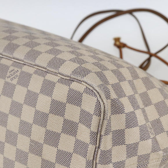 LOUIS VUITTON Damier Azur Neverfull GM Tote Bag N41360 LV Auth 168134