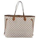LOUIS VUITTON Damier Azur Neverfull GM Tote Bag N41360 LV Auth 168134-2