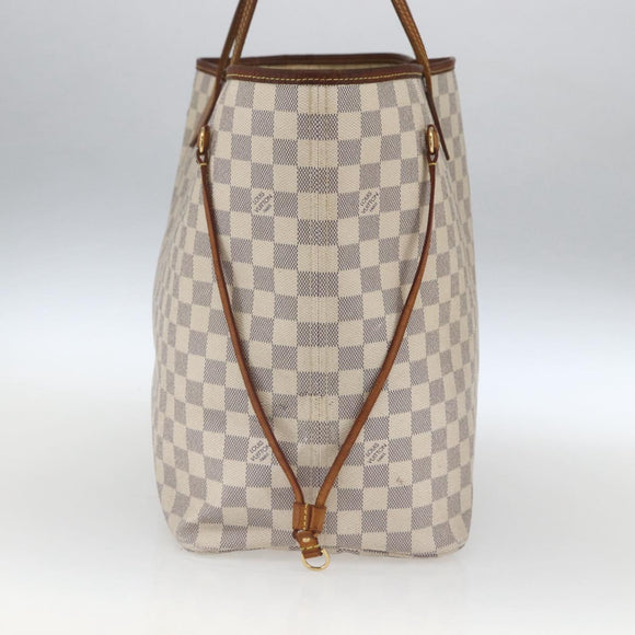 LOUIS VUITTON Damier Azur Neverfull GM Tote Bag N41360 LV Auth 168134