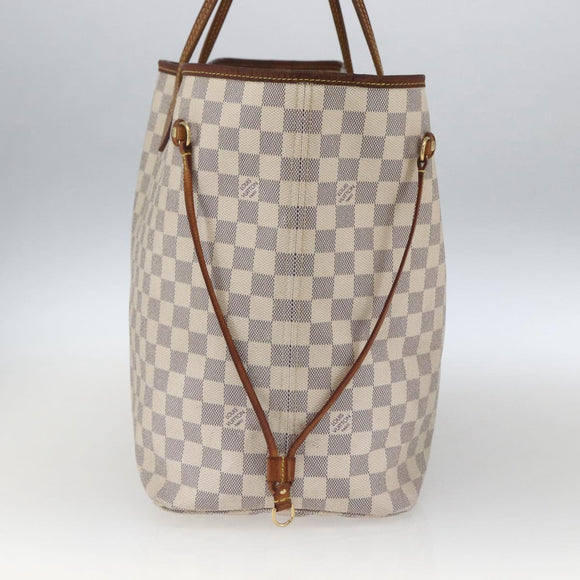 LOUIS VUITTON Damier Azur Neverfull GM Tote Bag N41360 LV Auth 168134