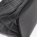 CHANEL Matelasse Reprint Tote Bag Caviar Skin Black CC Auth 168135-17