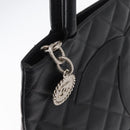 CHANEL Matelasse Reprint Tote Bag Caviar Skin Black CC Auth 168135-19