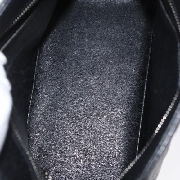CHANEL Matelasse Reprint Tote Bag Caviar Skin Black CC Auth 168135