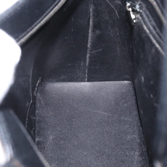 CHANEL Matelasse Reprint Tote Bag Caviar Skin Black CC Auth 168135
