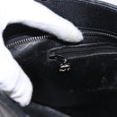 CHANEL Matelasse Reprint Tote Bag Caviar Skin Black CC Auth 168135-23