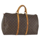 LOUIS VUITTON Monogram Keepall 50 Boston Bag M41426 LV Auth 168137-1