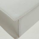 CHANEL COCO Mark Chain Shoulder Bag Leather White Gold CC Auth 168138V-18