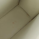 CHANEL COCO Mark Chain Shoulder Bag Leather White Gold CC Auth 168138V-10