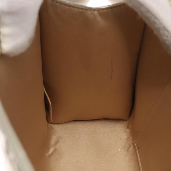 CHANEL Matelasse Shoulder Bag Patent leather Gold CC Auth 168139