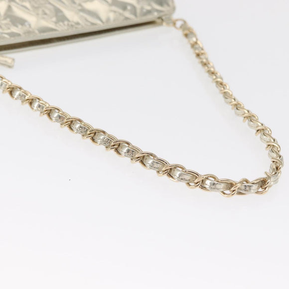 CHANEL Matelasse Shoulder Bag Patent leather Gold CC Auth 168139