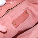 BOTTEGA VENETA INTRECCIATO Hand Bag Leather Pink Gold Auth 168147V-19