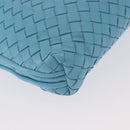 BOTTEGA VENETA INTRECCIATO Shoulder Bag Leather Light Blue Auth 168149-16