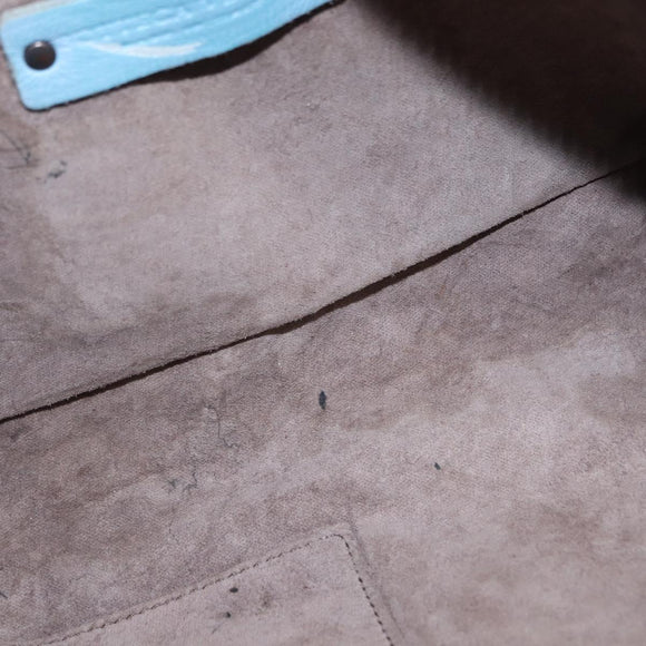 BOTTEGA VENETA INTRECCIATO Shoulder Bag Leather Light Blue Auth 168149