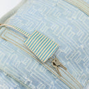 FENDI Zucca Canvas Hand Bag Light Blue Gold Auth 168153V-17