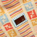 FENDI Zucca Canvas Hand Bag Light Blue Gold Auth 168153V-20