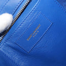 SAINT LAURENT Baby Kabas Hand Bag Leather 2way Blue Gold 311210 Auth 168154-19