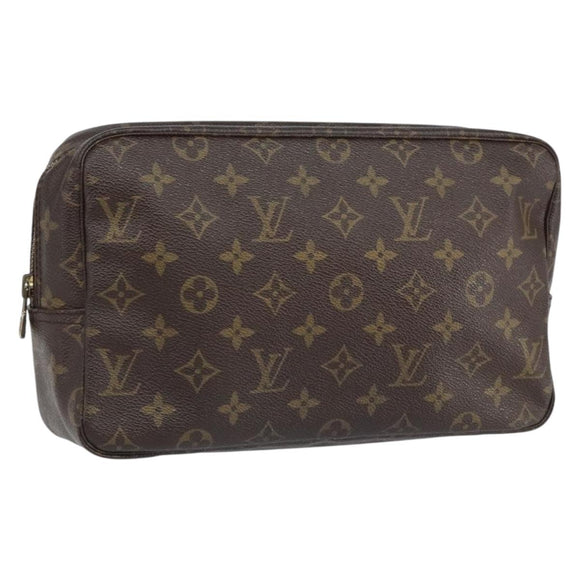 LOUIS VUITTON Monogram Trousse Toilette 28 Clutch Bag M47522 LV Auth 168157