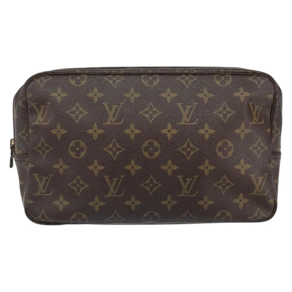 LOUIS VUITTON Monogram Trousse Toilette 28 Clutch Bag M47522 LV Auth 168157