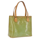 LOUIS VUITTON Monogram Vernis Houston Hand Bag Baby Blue M91005 LV Auth 168158-1