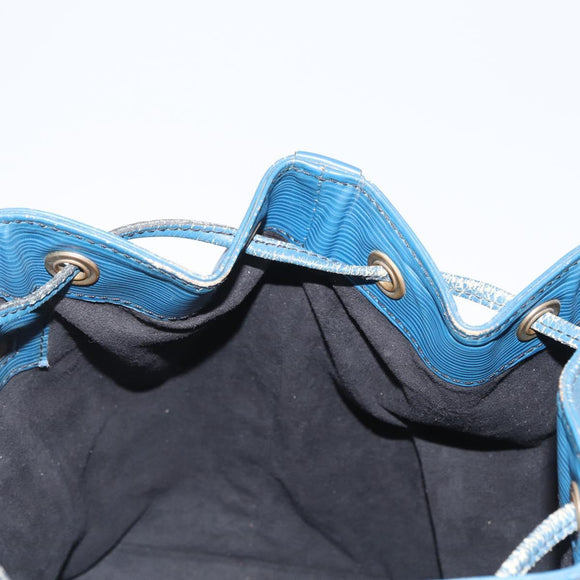 LOUIS VUITTON Epi Petit Noe Shoulder Bag Blue M44105 LV Auth 168162