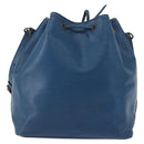 LOUIS VUITTON Epi Petit Noe Shoulder Bag Blue M44105 LV Auth 168162-2