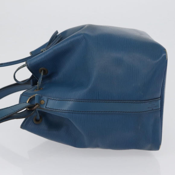 LOUIS VUITTON Epi Petit Noe Shoulder Bag Blue M44105 LV Auth 168162