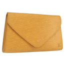 LOUIS VUITTON Epi Art Deco Clutch Bag Yellow M52639 LV Auth 168163-1