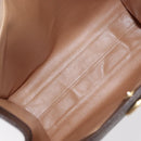 CELINE Macadam Canvas Tote Bag PVC Leather Brown Gold Auth 168166-17