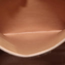 CELINE Macadam Canvas Tote Bag PVC Leather Brown Gold Auth 168166-22