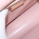 Salvatore Ferragamo Vala Chain Shoulder Bag Patent leather Pink Gold Auth 168168-11