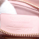 Salvatore Ferragamo Vala Chain Shoulder Bag Patent leather Pink Gold Auth 168168-12