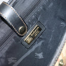 Burberrys Nova Check Hand Bag PVC 2way Beige Gold Auth 168170-18