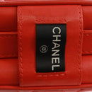 CHANEL Matelasse 25 Chain Shoulder Bag Lamb Skin Red Silver CC Auth 168175V-6