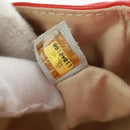 CHANEL Matelasse 25 Chain Shoulder Bag Lamb Skin Red Silver CC Auth 168175V-11