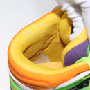 GUCCI Basket High Top Sneakers Leather 35 Multicolor 351 90431 8055 Auth 168178M-16