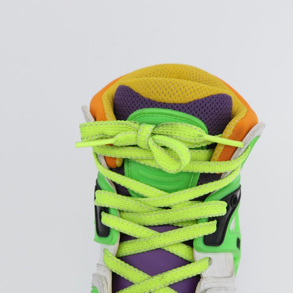 GUCCI Basket High Top Sneakers Leather 35 Multicolor 351 90431 8055 Auth 168178M